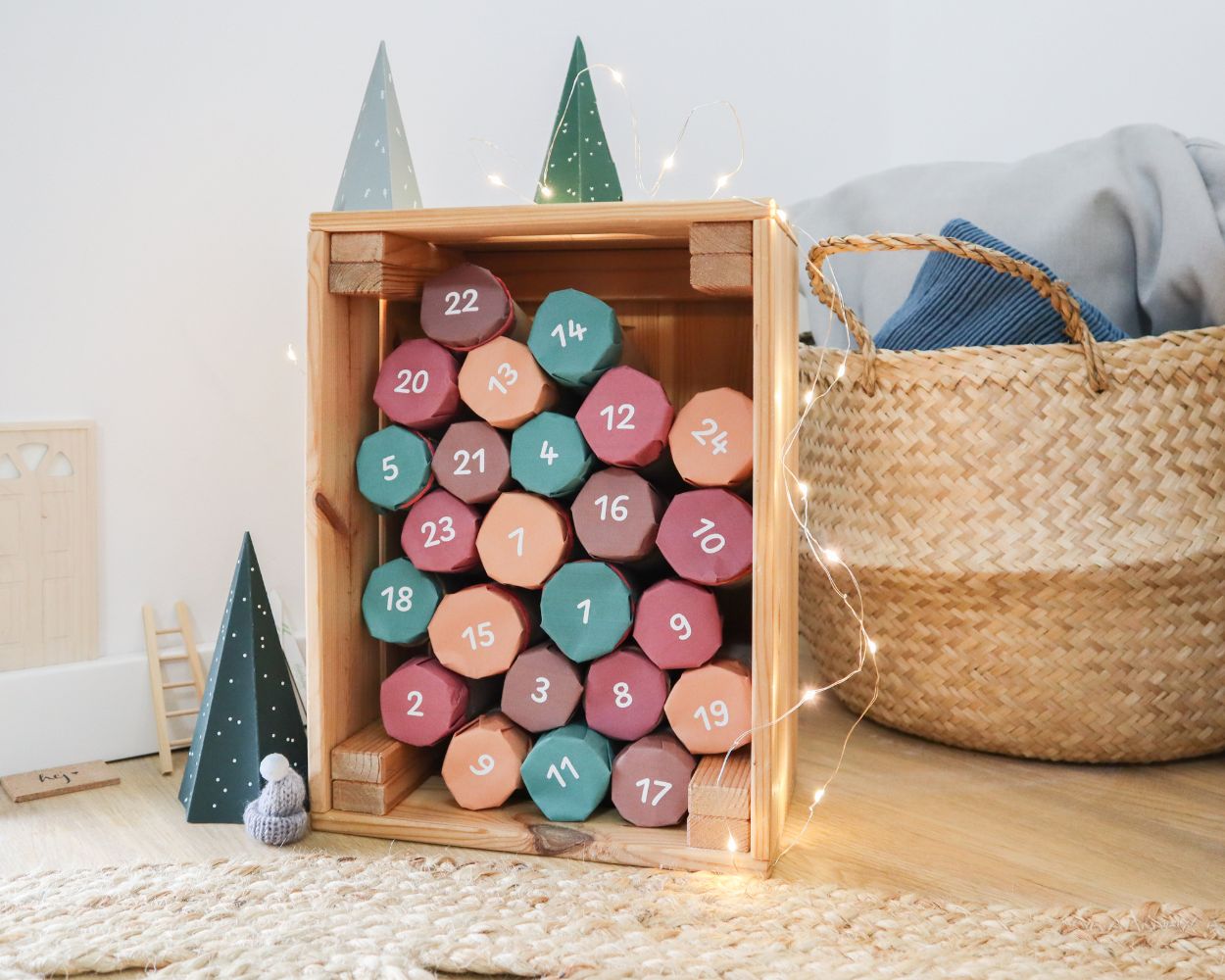 Die besten DIY Adventskalender - inkl. gratis Bastelvorlage